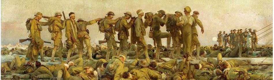 John Singer Sargent - Gassed, 1918 - Oil on canvas - (on display at Imperial War Museum, London, UK) in the Bucks County, PA area
